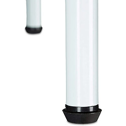 Helloshop26 Portant à vêtements tringle - 166 cm blanc