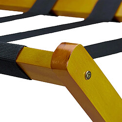 Helloshop26 porte-bagages pliable - Bois clair