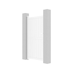 Acheter Habitat Et Jardin Portillon aluminium Lola - 101.2 x 180.9 cm - Blanc