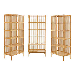 Helloshop26 Ensemble 1 portant et 2 étagères bambou