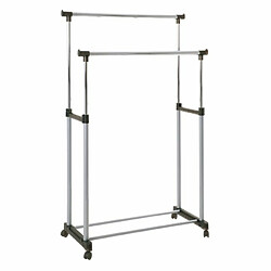 Paris prix Portant à vêtements double - Gris