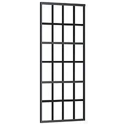 Avis vidaXL Porte coulissante verre et aluminium 76x205 cm