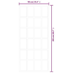 vidaXL Porte coulissante en verre - Aluminium pas cher