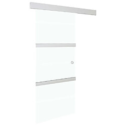vidaXL Porte coulissante Verre et Aluminium 76x205 cm