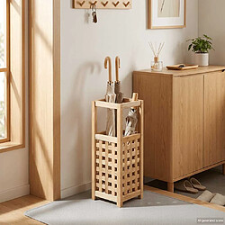 VIDAXL Porte-parapluie Bois de noyer