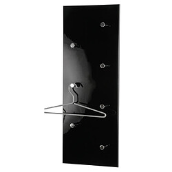 Pegane Patère murale acier - Noir