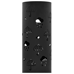 vidaXL Porte-Parapluie Design Acier Noir