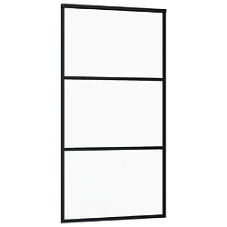Avis vidaXL Porte coulissante et quincaillerie - Verre et Aluminium - 102x205 cm