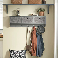 Sobuy Portemanteau Mural FRG282-HG - Bois MDF