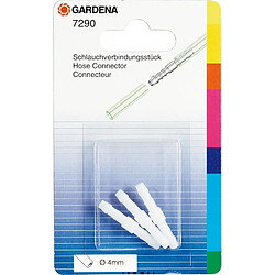 Gardena Tuyau de Liaison 4 mm Connecteur de tuyau - 3 pièces - Diamètre 4 mm - Raccord rapide et extension