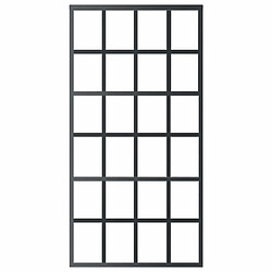 Avis vidaXL Porte coulissante Verre ESG 102x205 cm - Noir