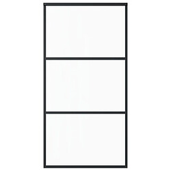 vidaXL Porte coulissante en verre ESG/Aluminium - 102x205 cm