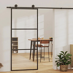 vidaXL Porte coulissante verre et aluminium 90x205 cm