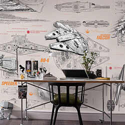 Komar Photo Murale Star Wars Blueprints