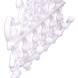 Helloshop26 Porte-manteaux mural 5 crochets - Blanc