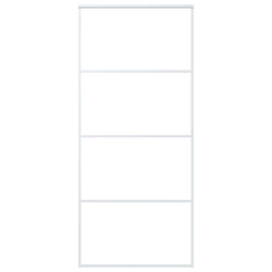 Vidaxl Porte coulissante Verre ESG et aluminium - Blanc