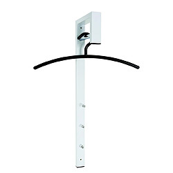 Pegane Patère murale acier - Blanc