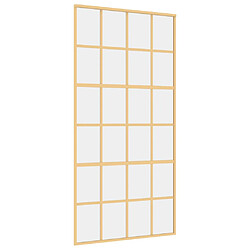vidaXL Porte coulissante 102,5x205 cm - Doré