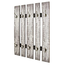 Pegane Porte-manteau mural vintage - Gris