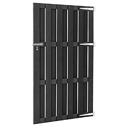 Avis VIDAXL Portillon WPC 100x180 cm gris