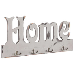 vidaXL Porte-manteau Mural HOME - Blanc