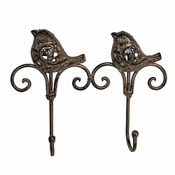 L'héritier du temps Patère oiseaux double - Marron