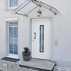 Vidaxl Porte d'entrée PVC - Blanc 108x200 cm
