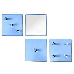 Pegane Set Miroir et Patères Bleu