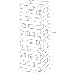 Yamazaki Porte-parapluie carré - Noir