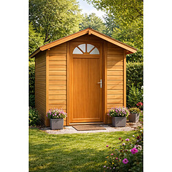 GD Porte de service bois vitrée Pixos - Gauche - 200x80 cm