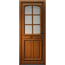 Porte d'entrée Bois "MARINE" vitrée - GD Menuiseries