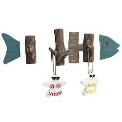 Patère murale décorative - Bleu