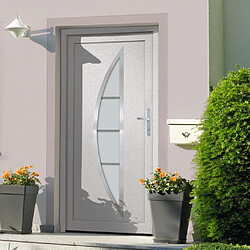 VIDAXL Porte d'entrée blanc PVC 98x190 cm