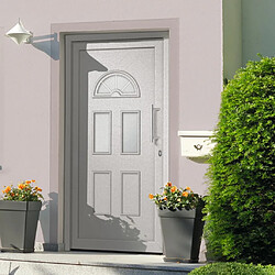vidaXL Porte d'entrée 98x208 cm - Blanc