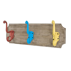 Pegane Porte-manteau mural en bois - Multicolore
