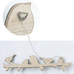 Acheter Universal Porte-manteau crochet en bois - Oiseau