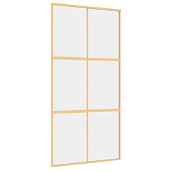 vidaXL Porte coulissante doré 102,5x205 cm