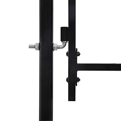 Avis vidaXL Portail jardin Acier 2,45x4 m - Noir