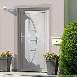 vidaXL Porte d'entrée Blanc 108x208 cm PVC