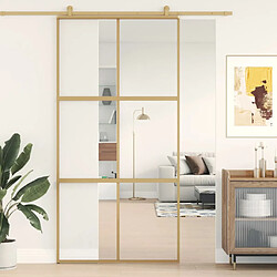 vidaXL Porte coulissante doré 102,5x205 cm