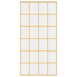 Avis vidaXL Porte coulissante 102,5x205 cm - Doré