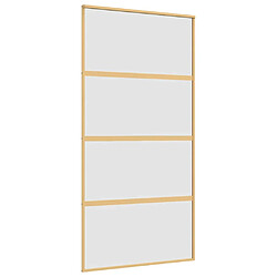 vidaXL Porte coulissante doré 102,5x205 cm