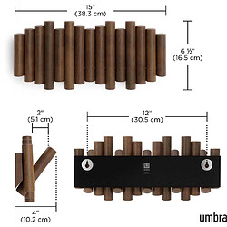 Avis Umbra Porte-manteau mural - Noyer