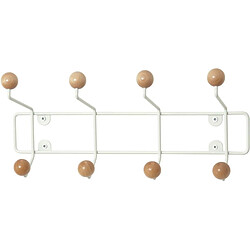PT Living Patère Saturnus - Blanc et bois clair