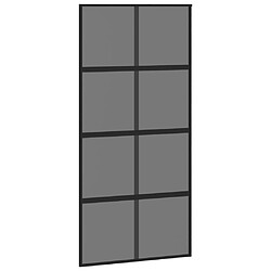 vidaXL Porte coulissante 102,5x205 cm - Noir