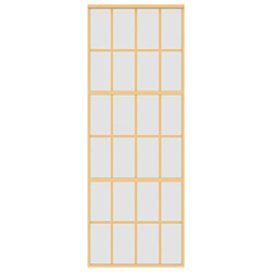 Avis vidaXL Porte coulissante 76x205 cm - Doré