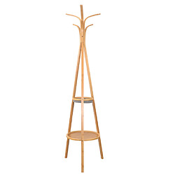 Decoshop26 Porte-manteau bambou - Or