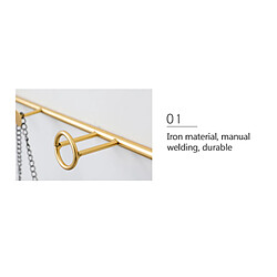 Avis Porte-manteau patère murale - Or