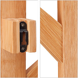 Helloshop26 Portemanteau mural 6 crochets - Bambou