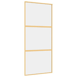 vidaXL Porte coulissante doré 90x205 cm